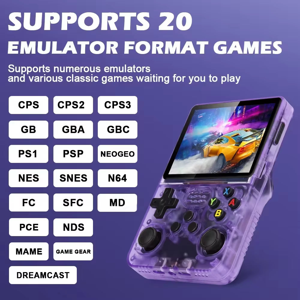 Classic Game Console R36S Retro Handheld Video Games Console Linux System Built-In 15000 Games Portable Pocket Video Player