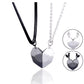 2Pcs Magnetic Heart Couple Necklace for Women Men Lover Valentine&