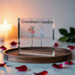 Personalized Grandma’s Garden Acrylic Block – Custom Flower Name Gift
