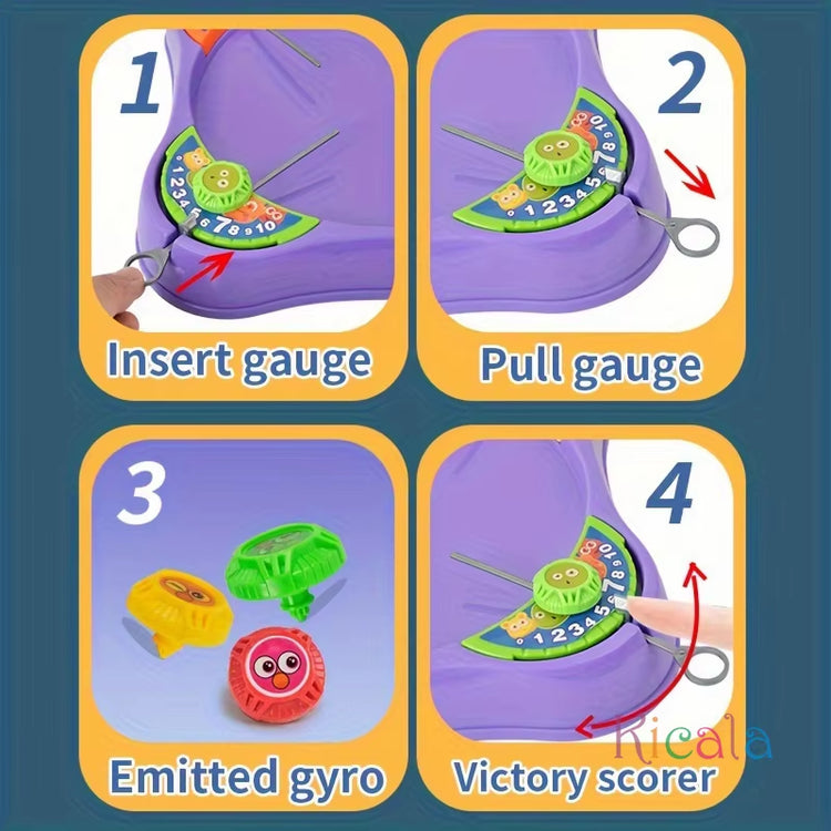 Gyro Big Battle Pull Combat Plate Multi-Player Battle Children Table Interactive Set Gyro Play Puzzle Game Toys