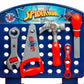 Marvel Spider-Man Tool Bench Playset, Team Nascar Pit Stop Playset with Take Apart Car 84 Pieces - Pretend Play Toy