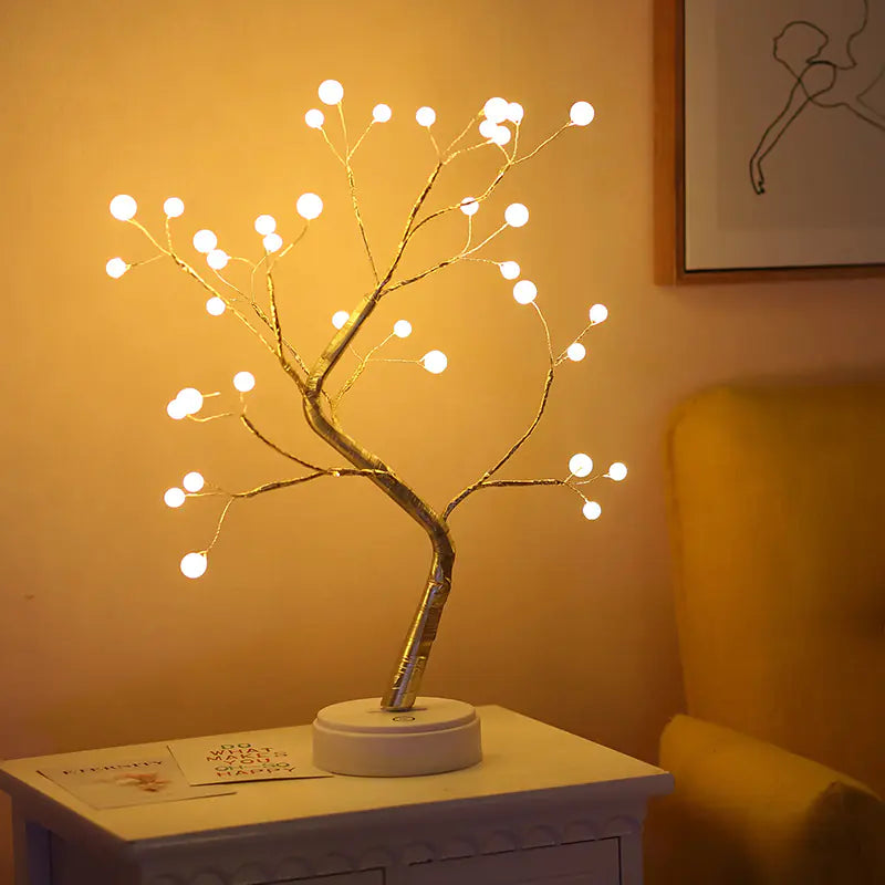 LED Sparkling Bonsai Tree Light – Fairy Spirit Desktop Lamp