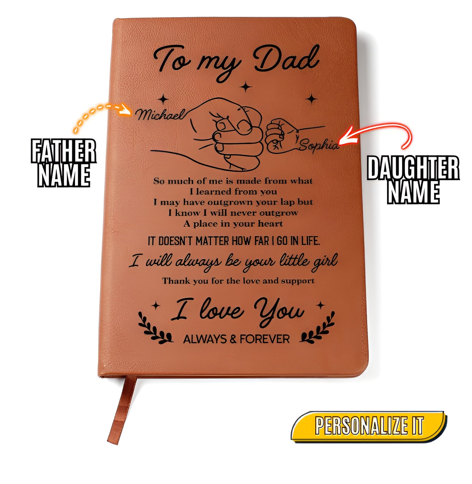 Father daughter keepsake journal
