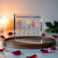 Personalized Grandma’s Garden Acrylic Block – Custom Flower Name Gift