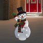 Northlight Lighted Waving Snowman Outdoor Christmas Decoration - 32" - Clear Lights