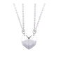 2Pcs Magnetic Heart Couple Necklace for Women Men Lover Valentine&