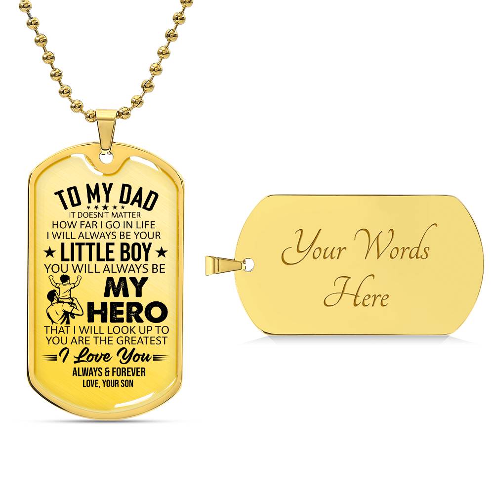 I will always be your little boy necklace
