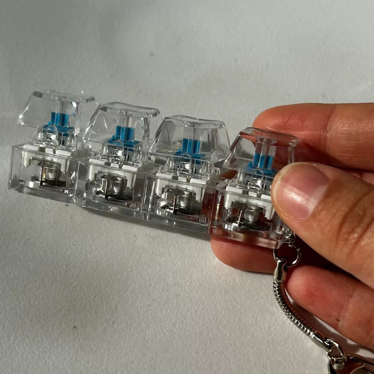 Relaxing 3/4/9 Keys Finger Keyboard Keycap Stress Relief Decompression Toy Gadget Key Button Fidget Keychain Adult