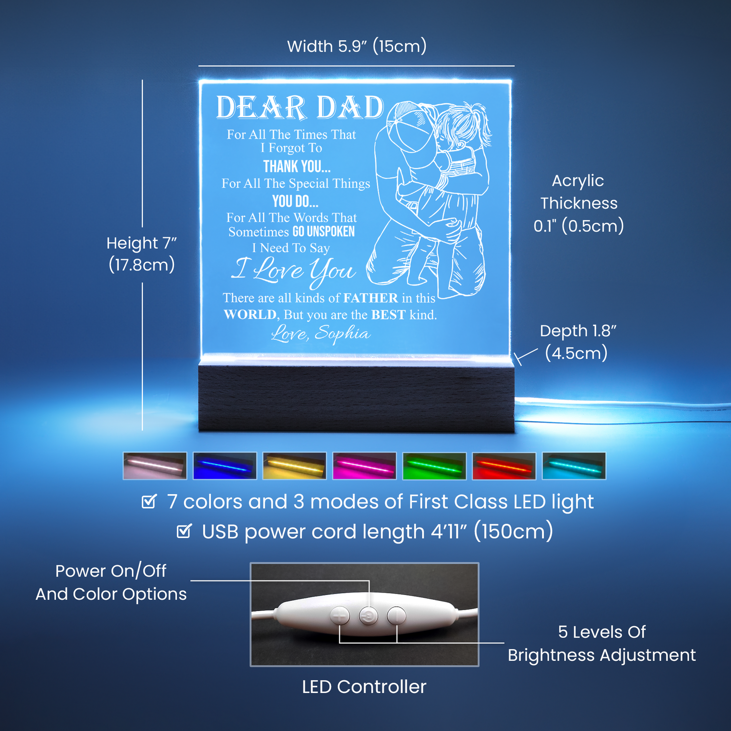 Father’s Day plaque gift for dad
