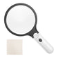 20X/30X Magnifying Glass Handheld Reading Magnifier with 24 LED Light Beads Lighted Magnifying Glass for Read Appreciate Scenery