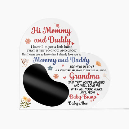 Personalized New Baby Reveal Decor