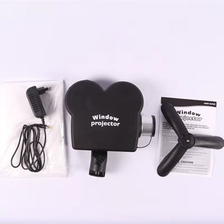 40W 12Movies Window Projector Light Atmosphere Lamp Adjustable Focus Lens IP44 Waterproof Portable for Home Party Xmas Halloween