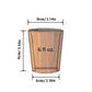 New High Quality Handmade Charred Whiskey Cup Wooden Barrel Shape Charred Drinking Vessel Unique Old Fashioned Whiskey Grail Cup