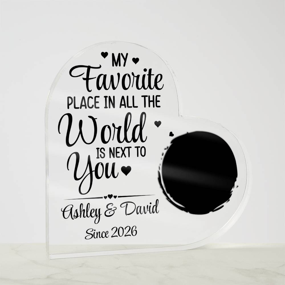 Acrylic Heart Plaque