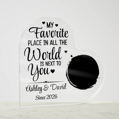 Acrylic Heart Plaque
