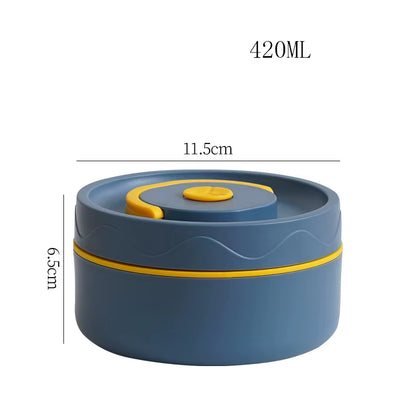 Portable Thermos Lunch Box Set Stackable Bento Box for Kids Adults School Picnic Fruit Salad Food Container Insulated Lunch Bag