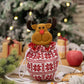 Christmas Knitted Gift Bags Set Apple Doll Elk Santa Bear Design Candy Storage Xmas Party Favors New Year Holiday Gifts