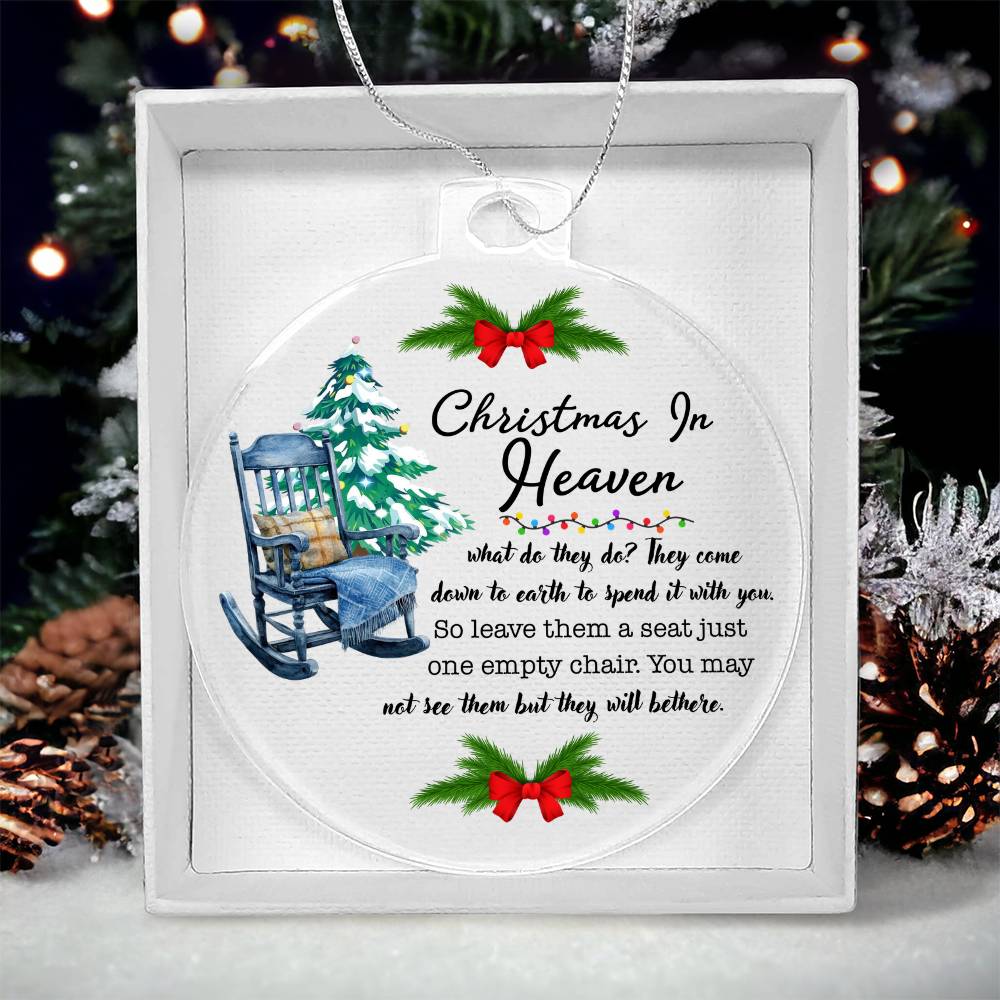 Condolence Holiday Ornament Tribute