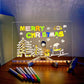 Light up Acrylic Message Board Rewritable DIY Children&