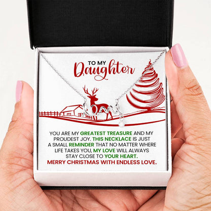 Scripted Love Necklace for Daughter