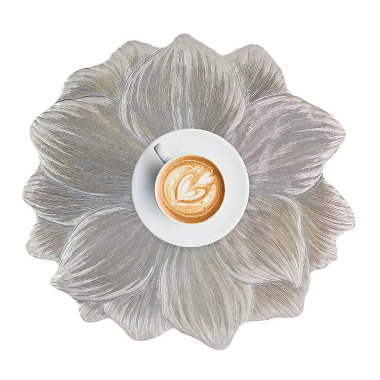 Lotus Shape Heat Resistant Washable Placemat Waterproof Oil-Proof Tableware Place Mat Kitchen Dinning Table Decorative Placemats