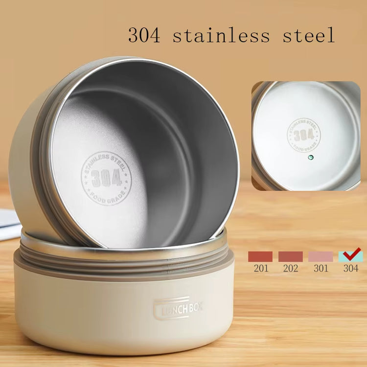 Portable Thermos Lunch Box Set Stackable Bento Box for Kids Adults School Picnic Fruit Salad Food Container Insulated Lunch Bag