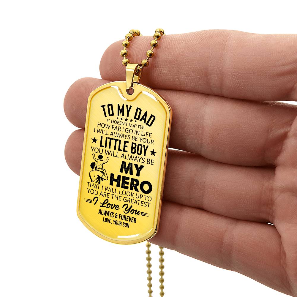 Dog Tag Necklace with Engraving