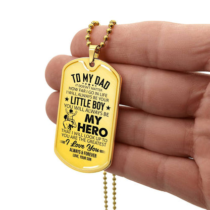 Dog Tag Necklace with Engraving
