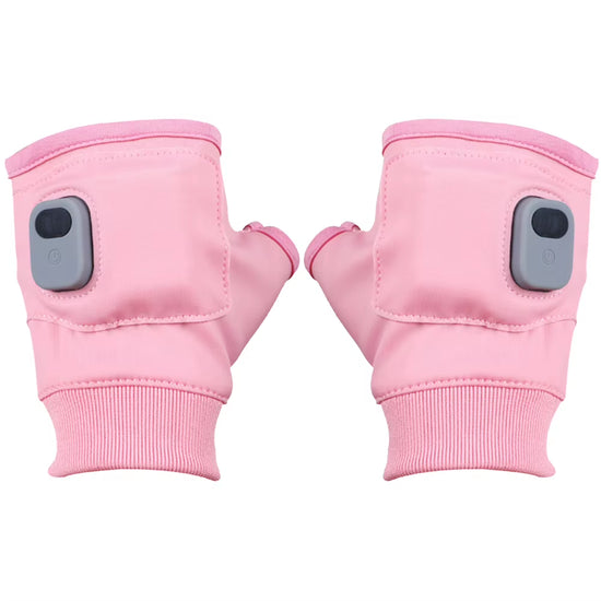 Electric Heating Gloves 360 Degree Heating Electric Heated Gloves Fingerless Touchscreen for Outdoor Hiking Cycling