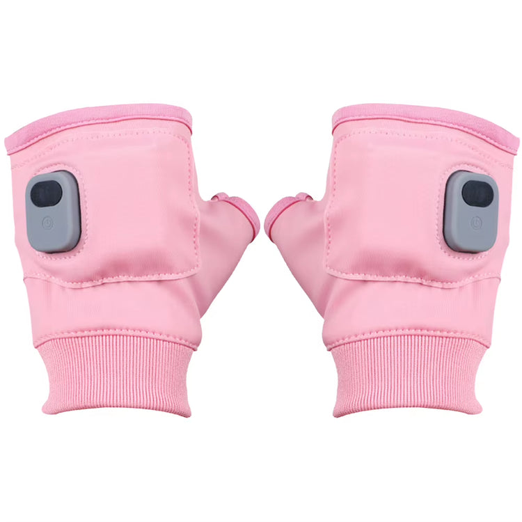 Electric Heating Gloves 360 Degree Heating Electric Heated Gloves Fingerless Touchscreen for Outdoor Hiking Cycling