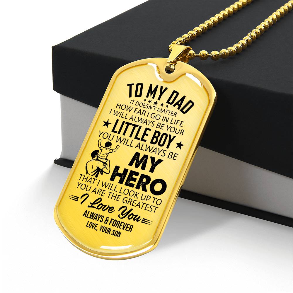 Dog Tag Necklace with Engraving