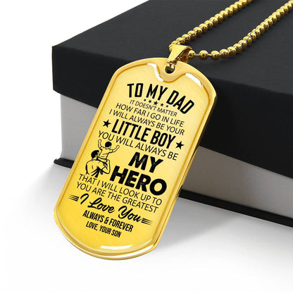 Dog Tag Necklace with Engraving