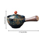 Ceramic Teapot Set - Single Serve with Wooden Handle