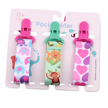 Cartoon Pattern Baby Pacifier Teether Pack of Three