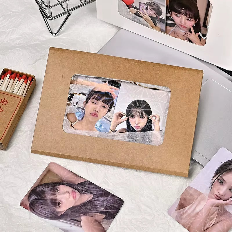 Flame Burning Greeting Card Funny DIY Handwritten Greeting Card with Envelope for Birthday Wedding Christmas Gift Surprise