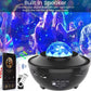 Starry Sky Projector Light LED Night Light Bluetooth Music Player Remote Ocean Wave Galaxy Ambient Light Bedroom Decoration Gift