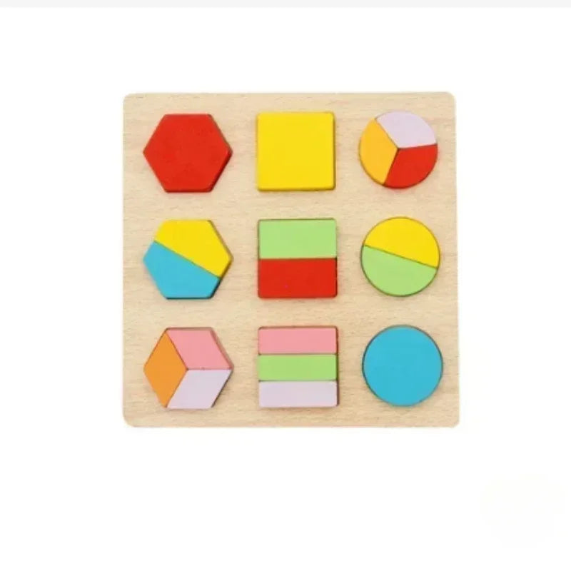Montessori Fraction Learning Math Toy Magnetic Arithmetic Teaching Aids Wooden Book Educational Toys for Children Christmas Gift