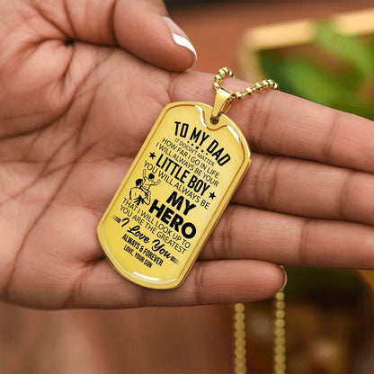Dog Tag Necklace with Engraving