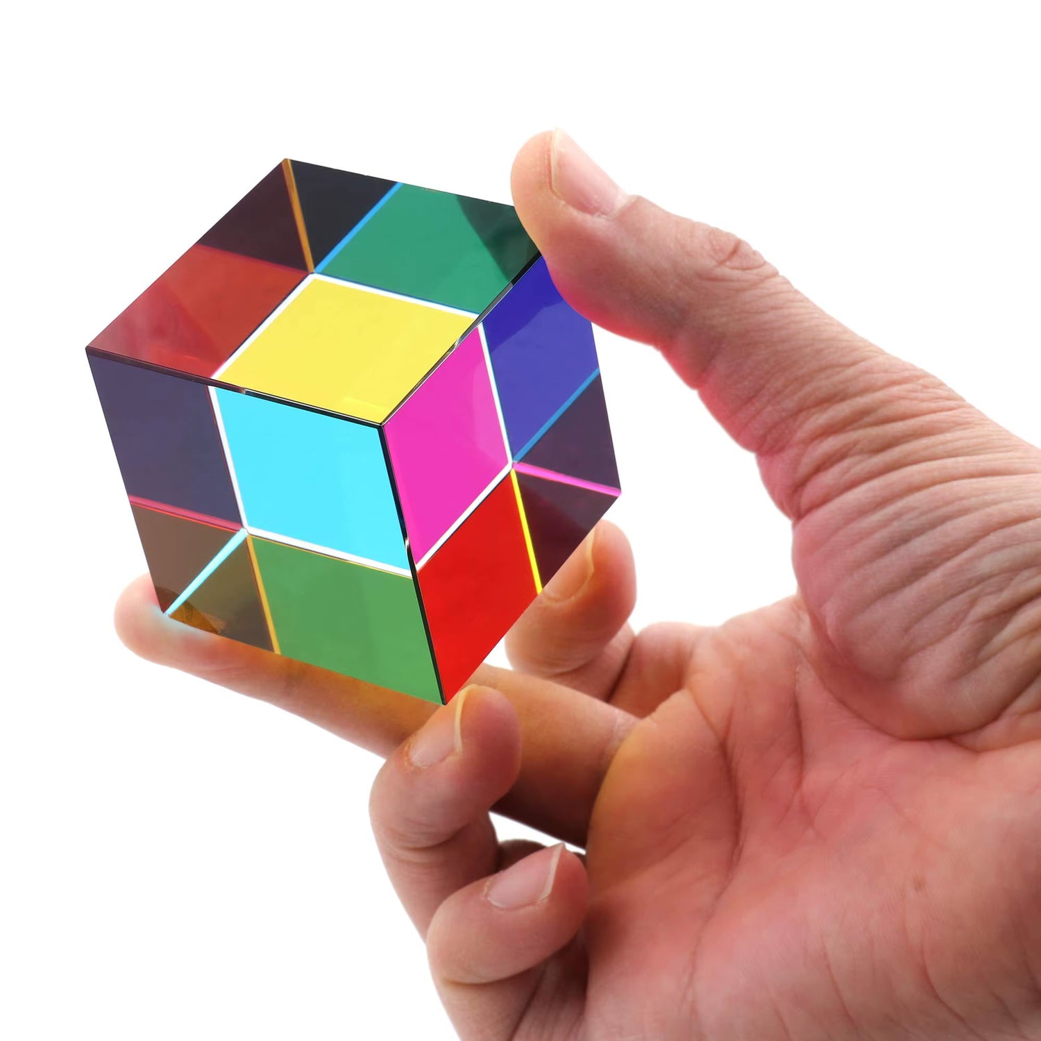 Color Cube Prism 30 50 60 40Mm Crystal Magic Cmy Cube