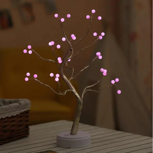 LED Sparkling Bonsai Tree Light – Fairy Spirit Desktop Lamp