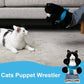 1Pcs Cats Puppet Wrestler Wrestling Glove Interactive Play Cat Plush Animal Toy with Sturdy Padding Soft Plush for Games Cats