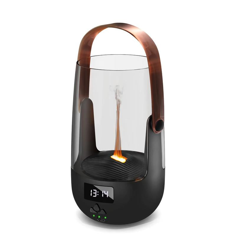 Transform Your Space with the Cozy Nights 200ML Vintage Flame Diffuser - Programmable Aromatherapy & Safety Auto-Off