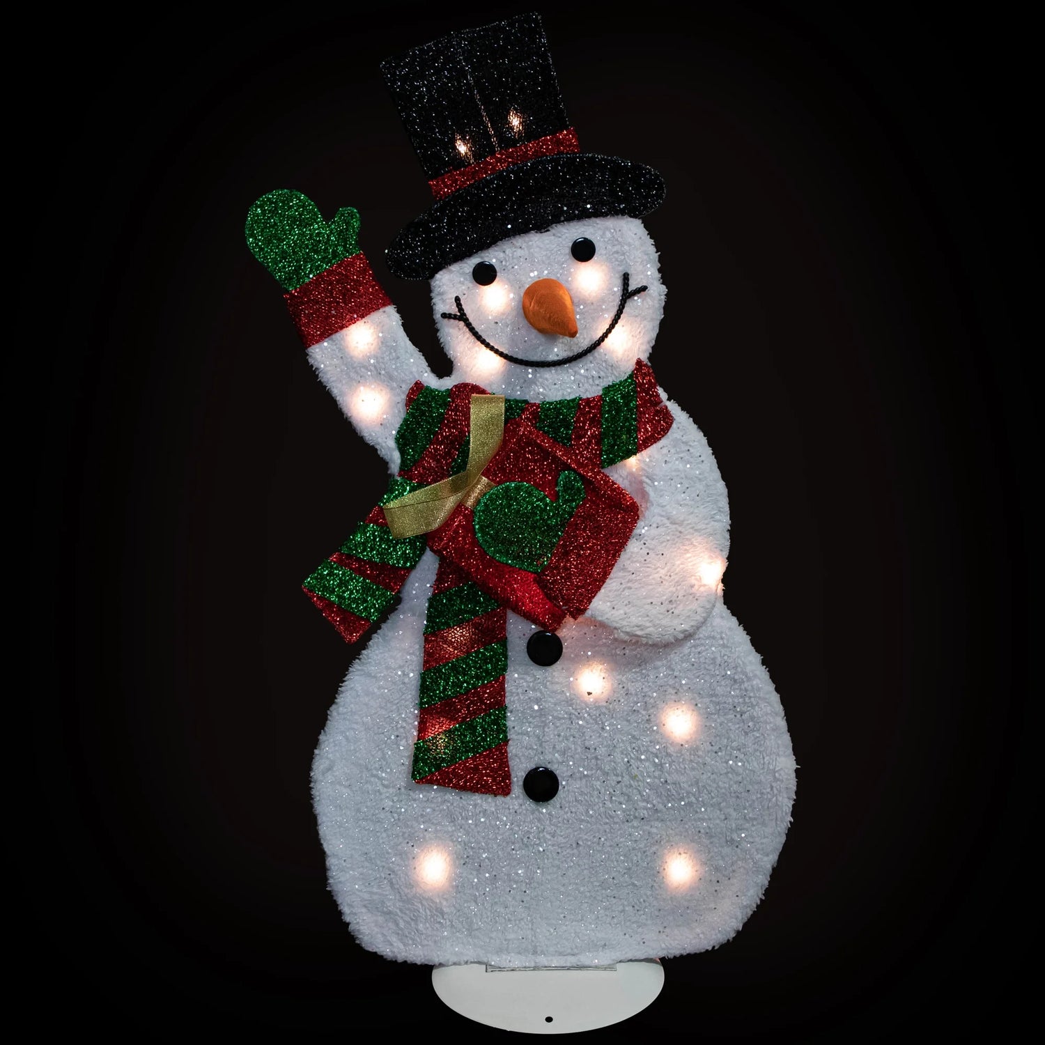 Northlight Lighted Waving Snowman Outdoor Christmas Decoration - 32" - Clear Lights