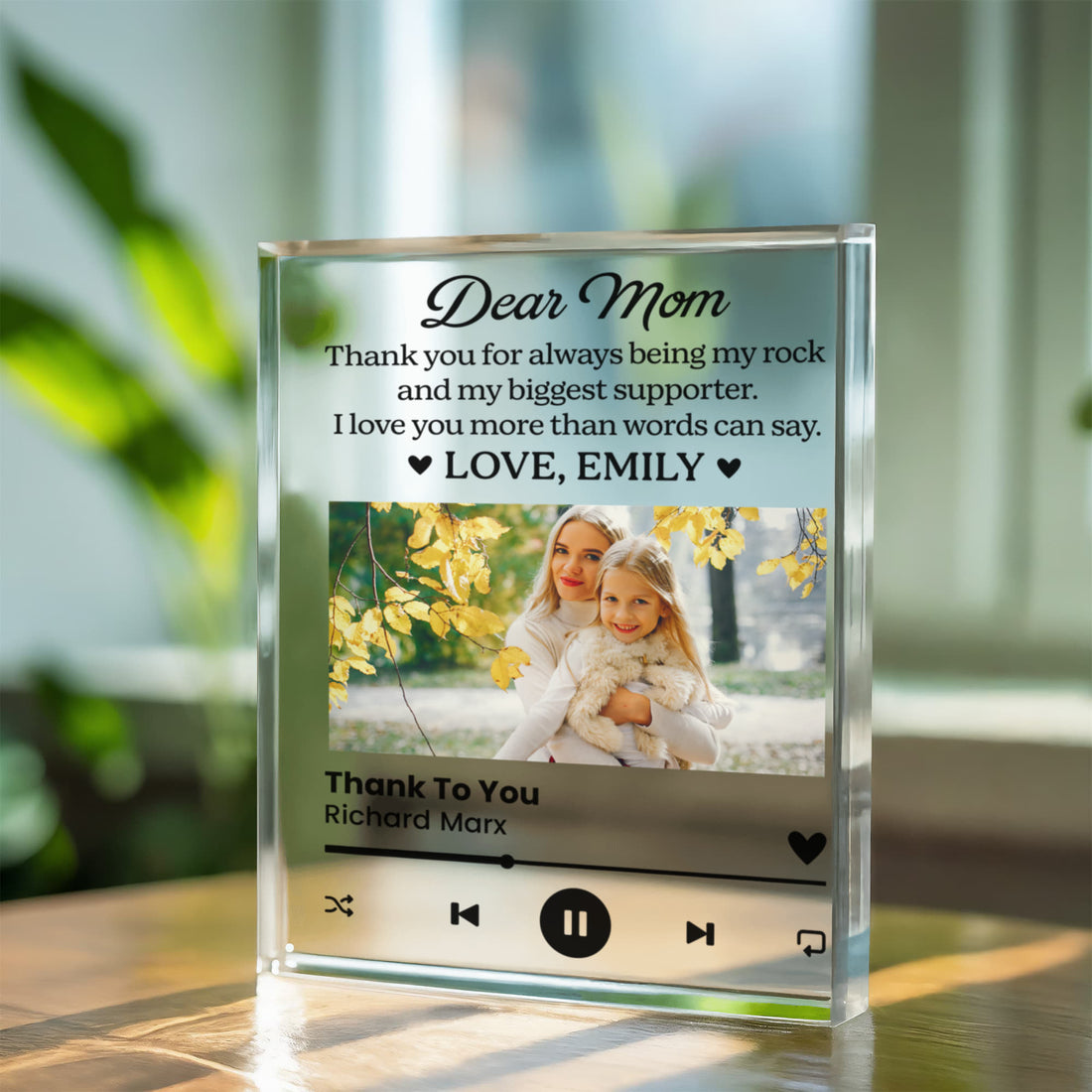 Custom Mom Photo Keepsake Plaque
