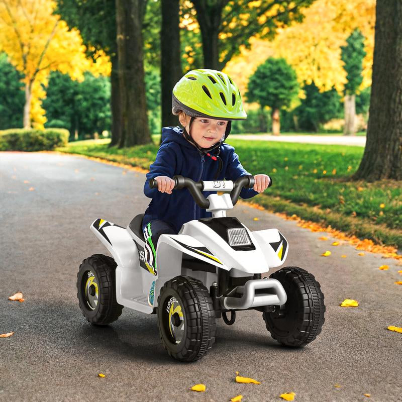 CIPACHO 6V Kids Ride on Electric ATV, Ride Car with 4 Wheels, Ride-On Toy for Toddlers 3-5 Boys & Girls