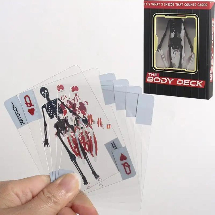 Human Anatomy Playing Card, 1 Box Skeleton Card, Body Organ Card, Party Game Card, Party Gift for Friend, Party Supplies, Halloween