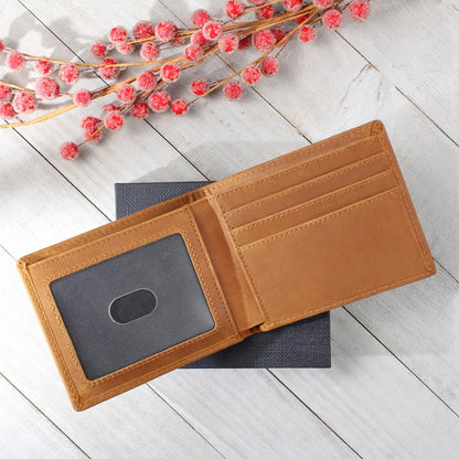 Personalized To My Dad Leather Wallet - Emotional Father&