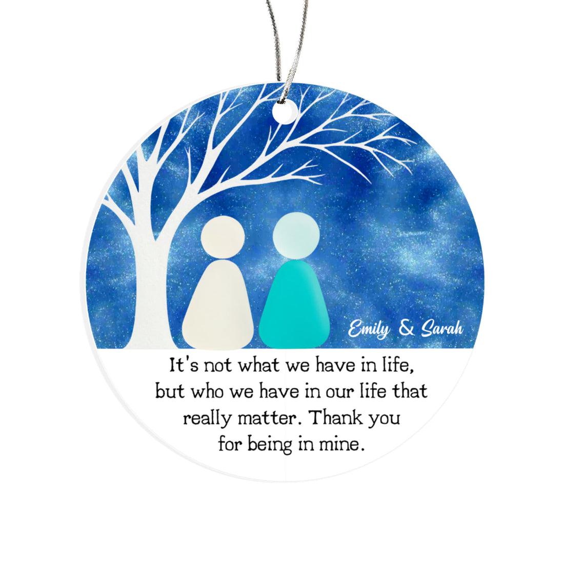 Friendship Night Sky Ornament – “Thank You for Being in My Life”