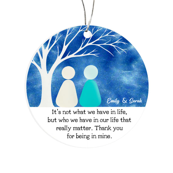 Friendship Night Sky Ornament – “Thank You for Being in My Life”