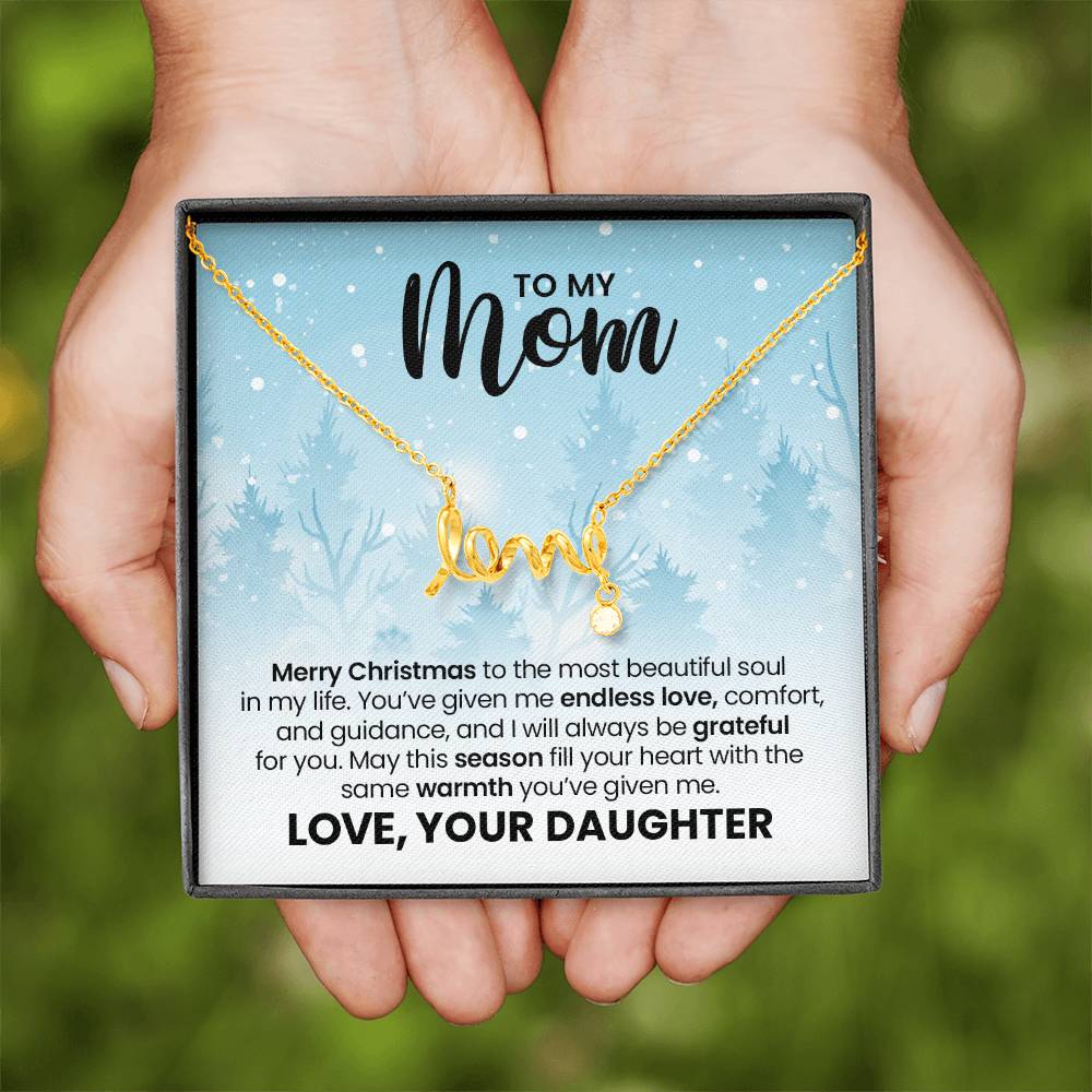 Heartfelt Mom Necklace Christmas Gift